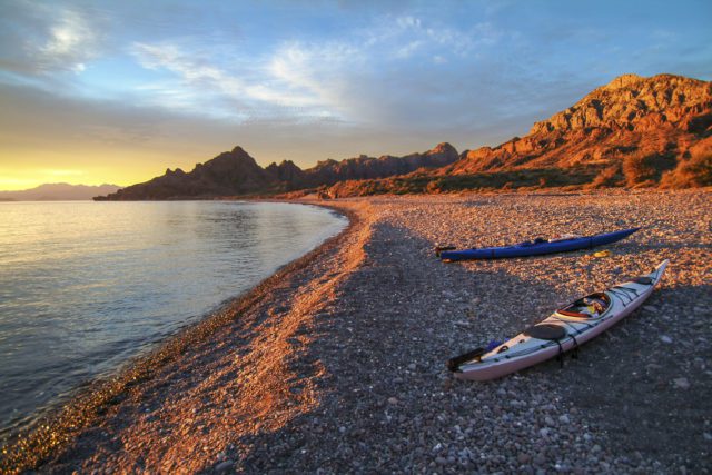 sunset kayaking - one of our favorite things to do in baja