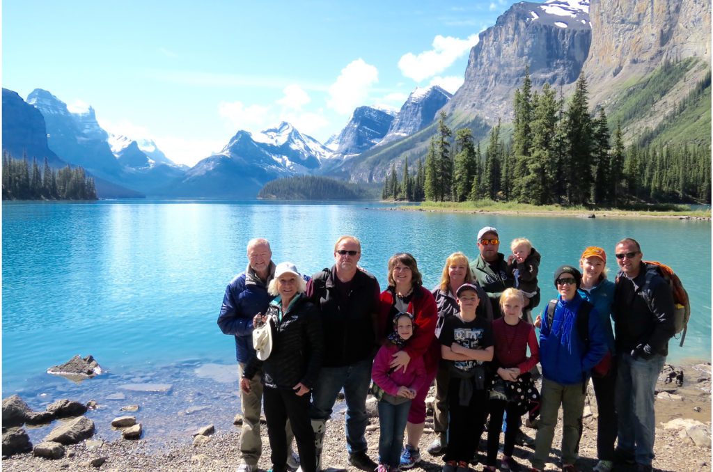 the Rapley family exploring the Canadian Rockies together