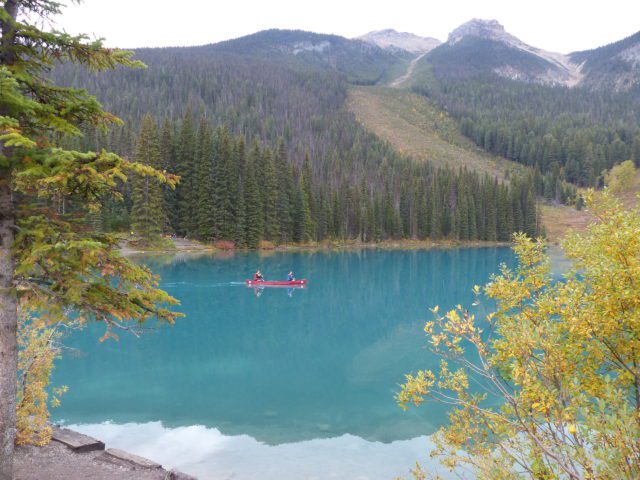 kayaking - one of our favorite things to do in the Canadian Rockies