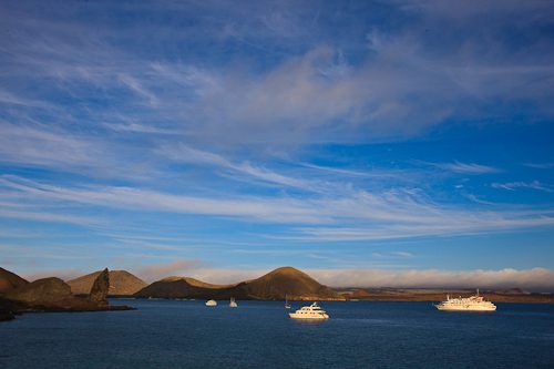 the view from a Galapagos family cruise