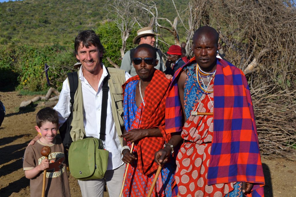 meeting Maasai people on a family safari.