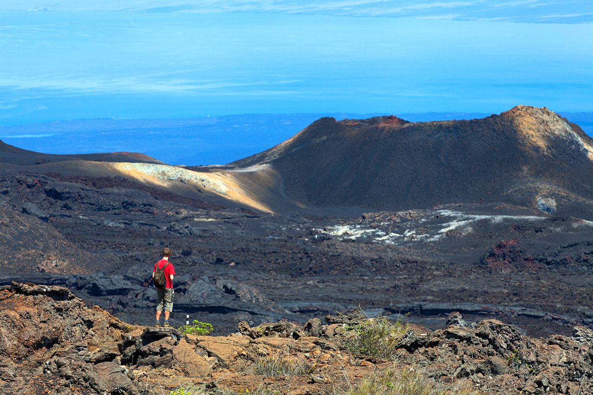 hike sierra negra volcano in galapagos